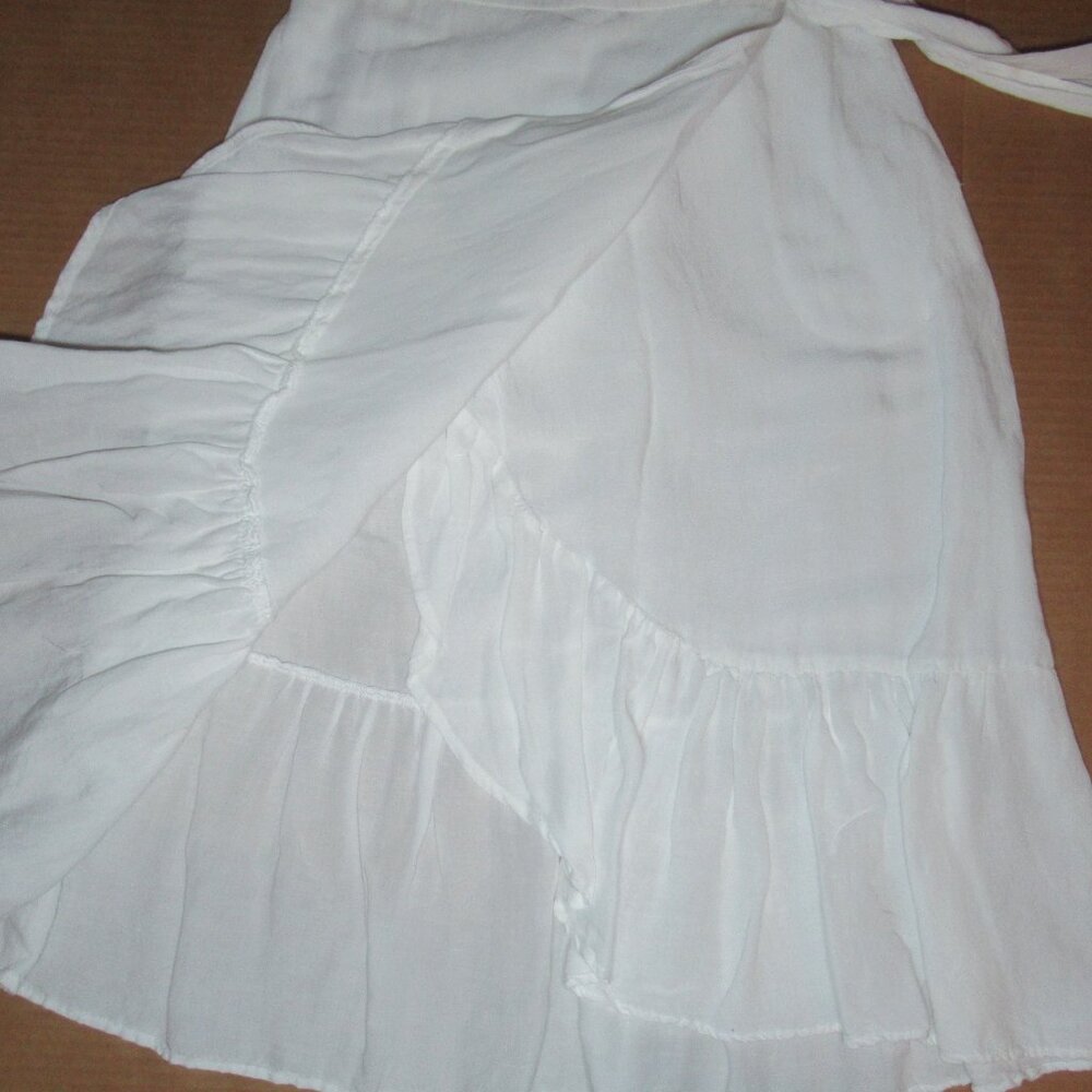 Tommy Bahama Linen Blend Faux Wrap Skirt | Size XXS (fits like a Small) - Picture 6 of 8